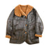 Vintage 1980s Fur Lined Patchwork Leather Jacket Men&
