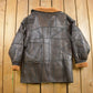 Vintage 1980s Fur Lined Patchwork Leather Jacket Men's Large from propervintagecanada