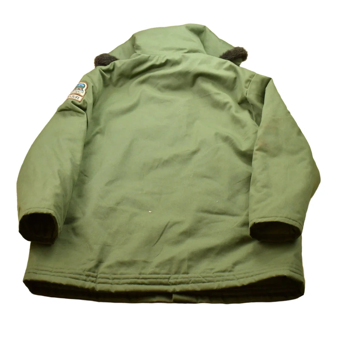 Vintage 1980s Fur Parka from propervintagecanada