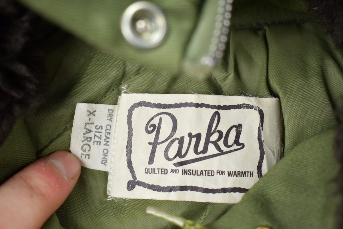 Vintage 1980s Fur Parka from propervintagecanada