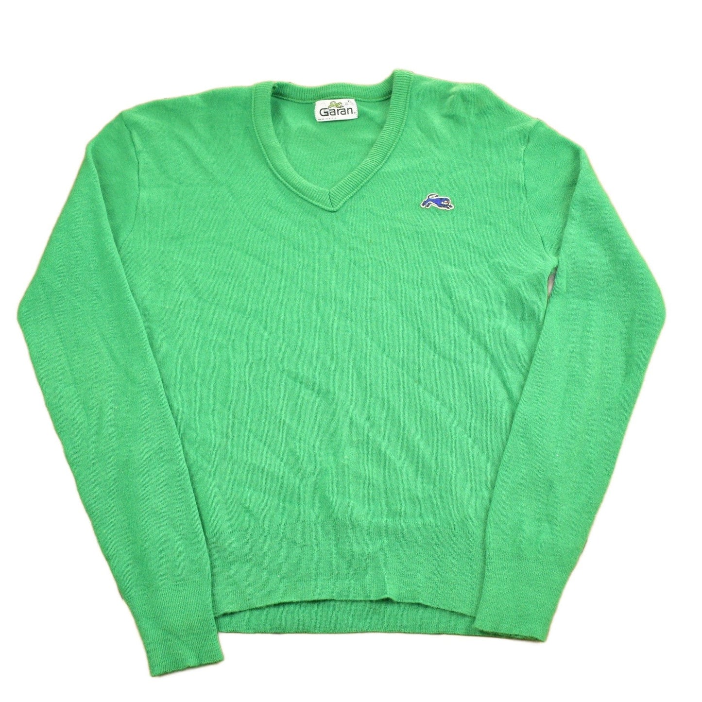 Vintage 1980s Garan Knitted V-Neck Sweater Men's Small from propervintagecanada