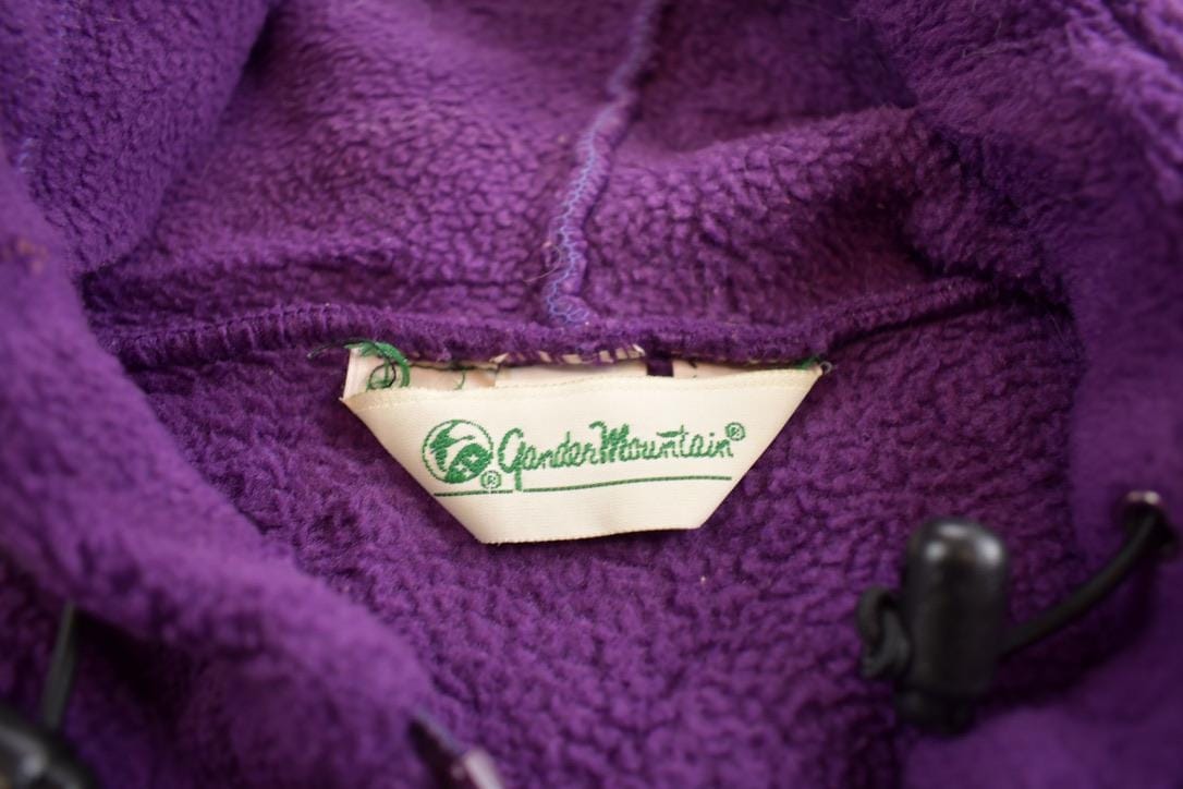 Vintage 1980s Garden Mountain Purple Fleece Sweater from propervintagecanada