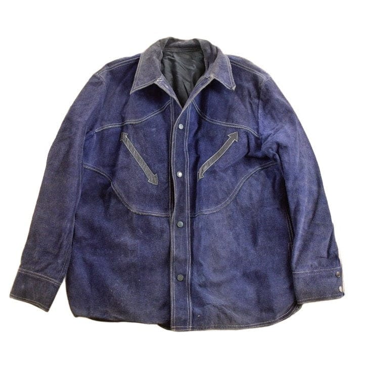 Vintage 1980s Genuine Leather Suede Jacket Men's Large from propervintagecanada