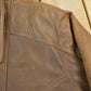 Vintage 1980s Georgetown Brown Leather Jacket Men's XL from propervintagecanada