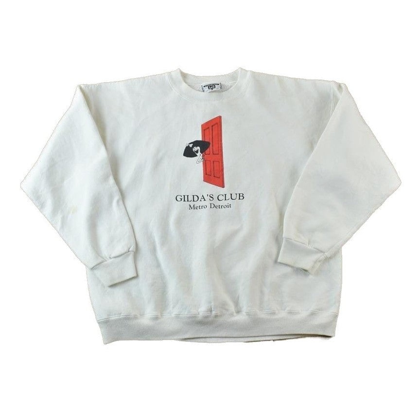 Vintage 1980s Gilda's Club Metro Detroit Crewneck Sweatshirt Made In USA Men's XL from propervintagecanada