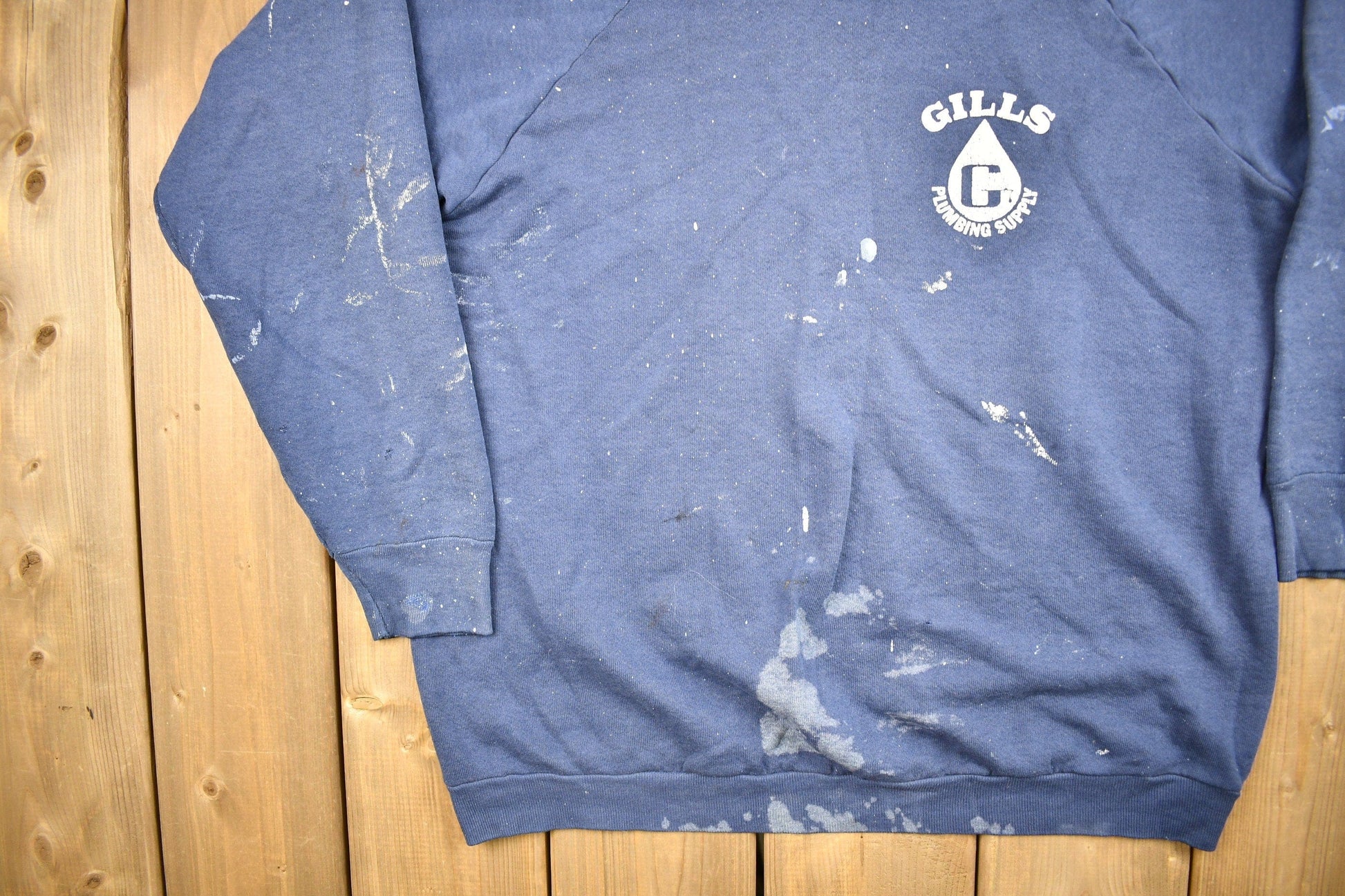 Vintage 1980s Gills Plumbing Supply Raglan Crewneck Sweatshirt Men's MMen's Medium from propervintagecanada