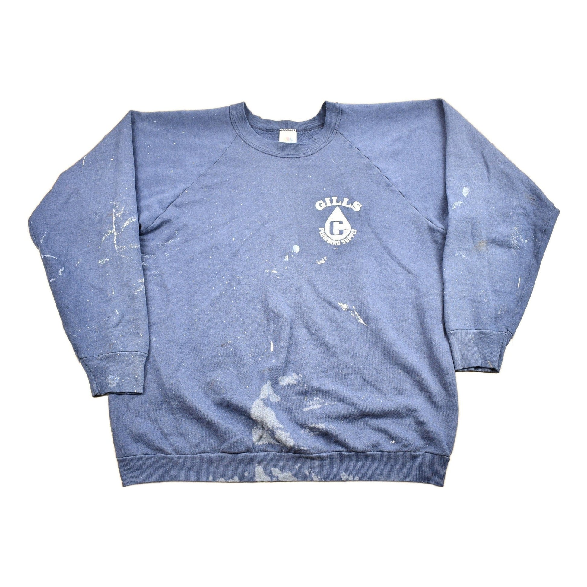 Vintage 1980s Gills Plumbing Supply Raglan Crewneck Sweatshirt Men's MMen's Medium from propervintagecanada