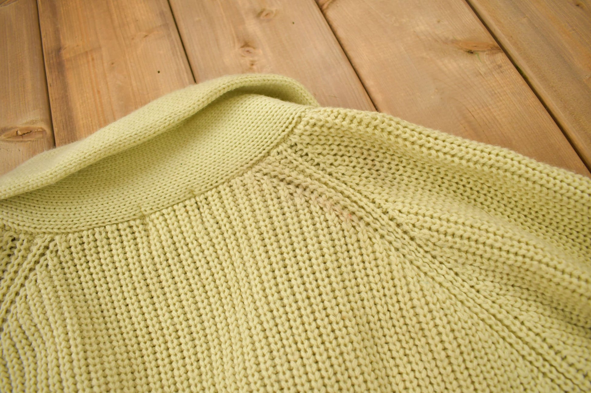 Vintage 1980s Gimbels Blank Acrylic Cardigan Sweater from propervintagecanada