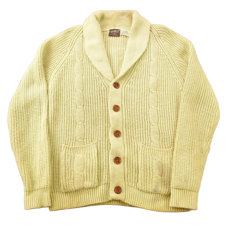 Vintage 1980s Gimbels Blank Acrylic Cardigan Sweater from propervintagecanada