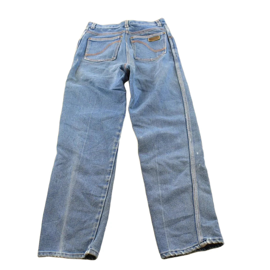 Vintage 1980s Gitano Blue Tapered Jeans Men's 26 x 29 from propervintagecanada