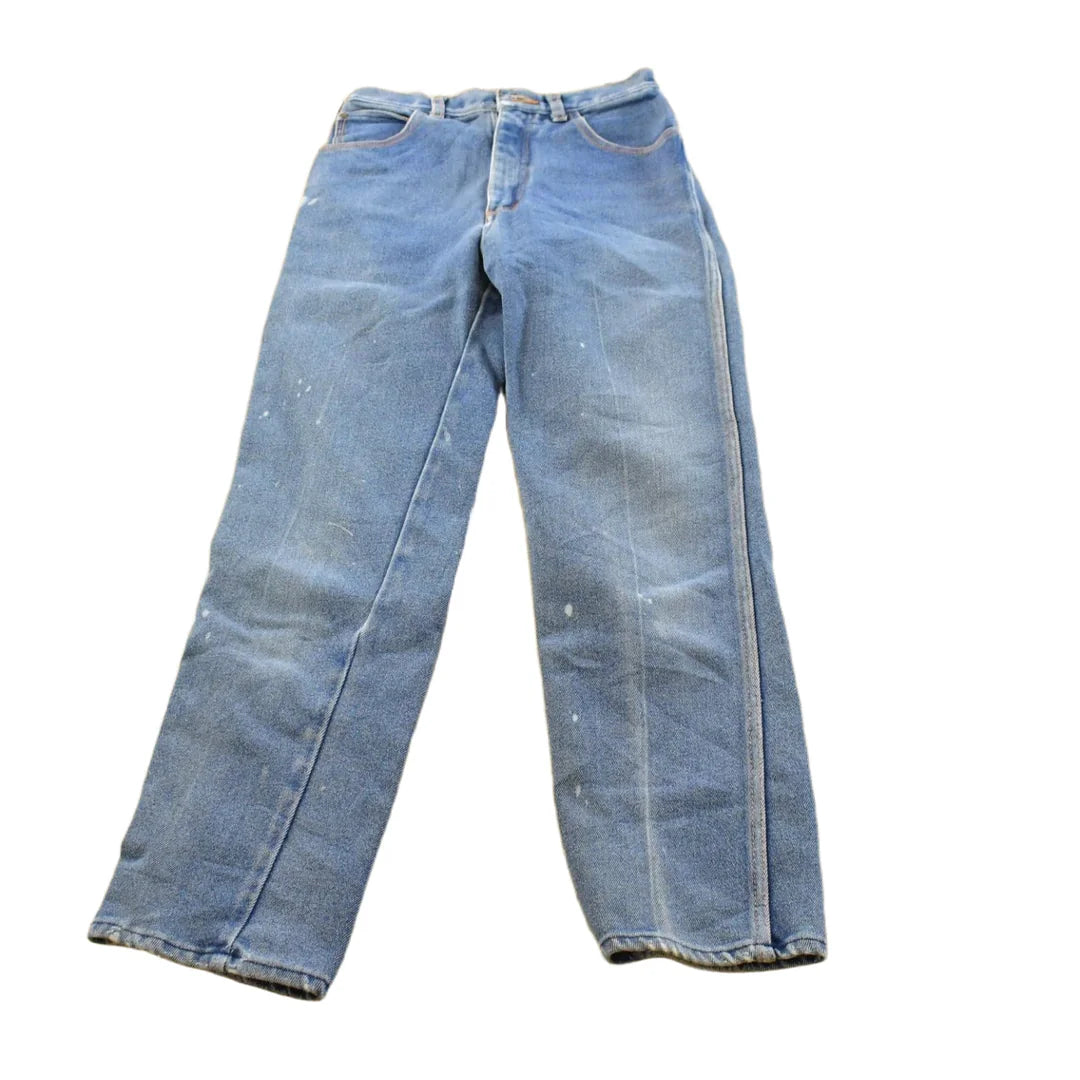 Vintage 1980s Gitano Blue Tapered Jeans Men's 26 x 29 from propervintagecanada