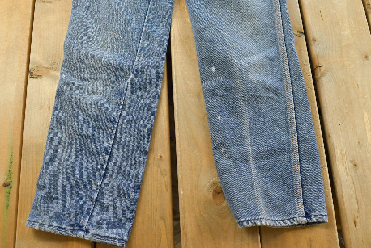 Vintage 1980s Gitano Blue Tapered Jeans Men's 26 x 29 from propervintagecanada