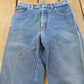 Vintage 1980s Gitano Blue Tapered Jeans Men's 26 x 29 from propervintagecanada