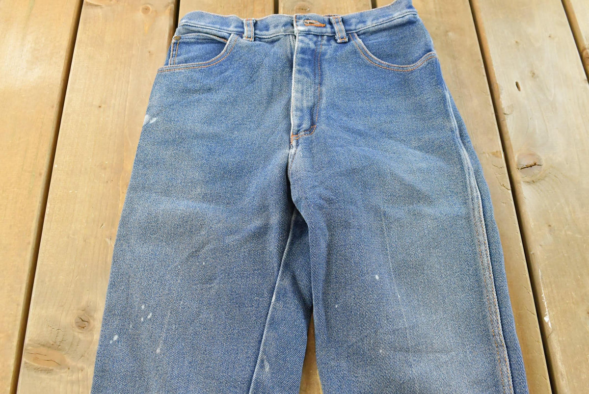 Vintage 1980s Gitano Blue Tapered Jeans Men's 26 x 29 from propervintagecanada