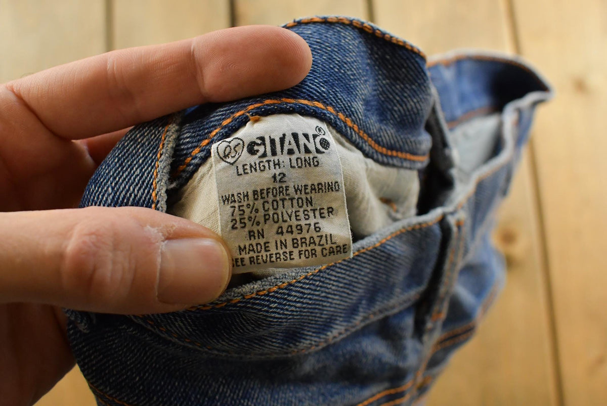 Vintage 1980s Gitano Blue Tapered Jeans Men's 26 x 29 from propervintagecanada
