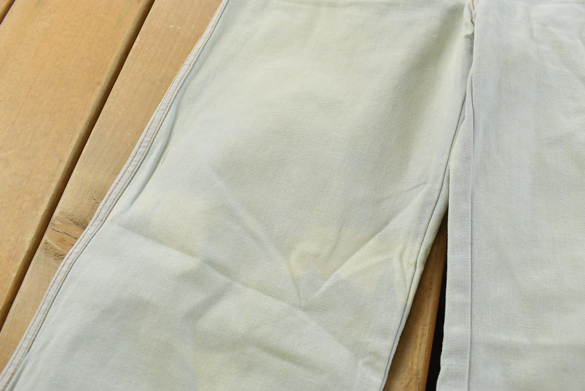 Vintage 1980s Gledson Bell Bottom Denim Light Wash Blue Jeans Men's 27 x 31 from propervintagecanada