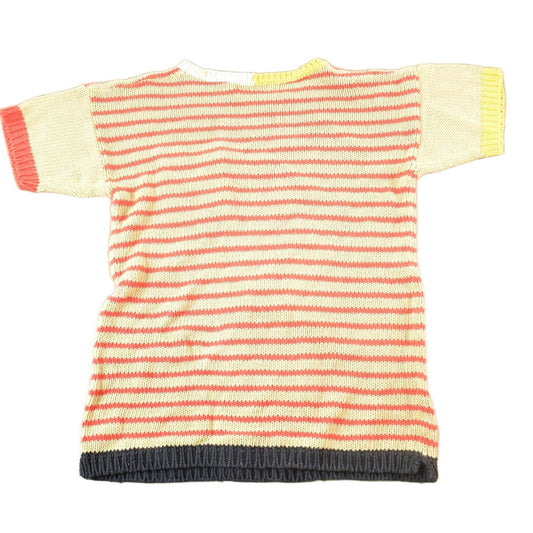 Vintage 1980s Gloria Vanderbilt Knit Colour Block Button Up Shirt Womens M from propervintagecanada