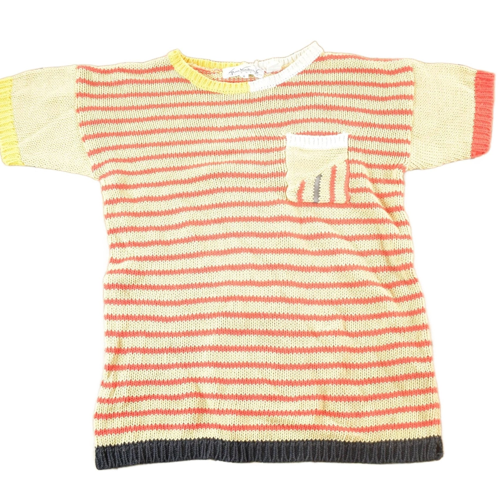 Vintage 1980s Gloria Vanderbilt Knit Colour Block Button Up Shirt Womens M from propervintagecanada