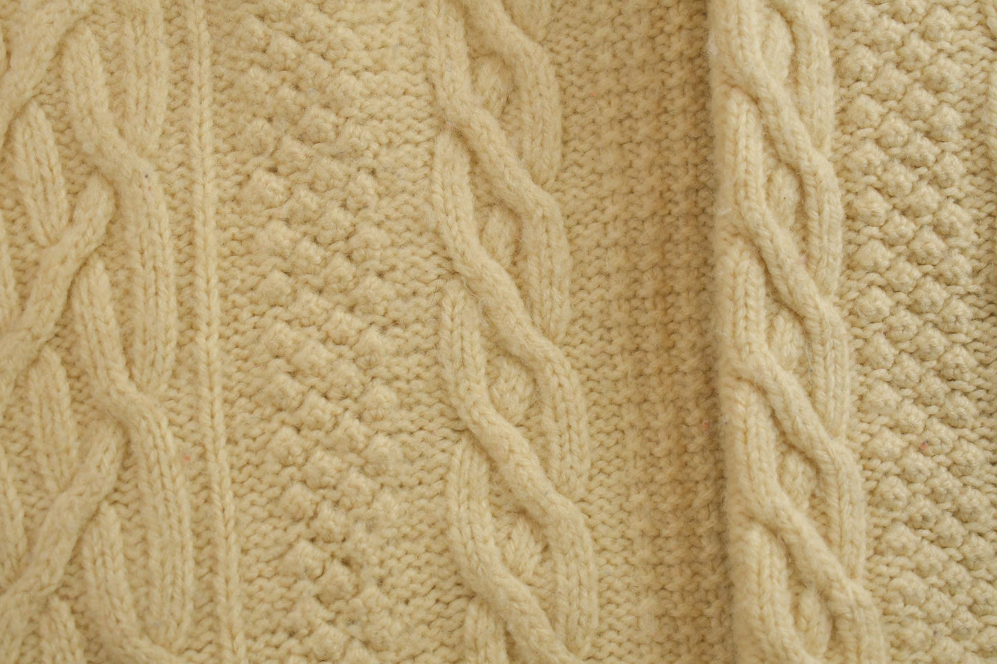 Vintage 1980s Golden Cable Knit Crewneck Sweater Men's Medium from propervintagecanada