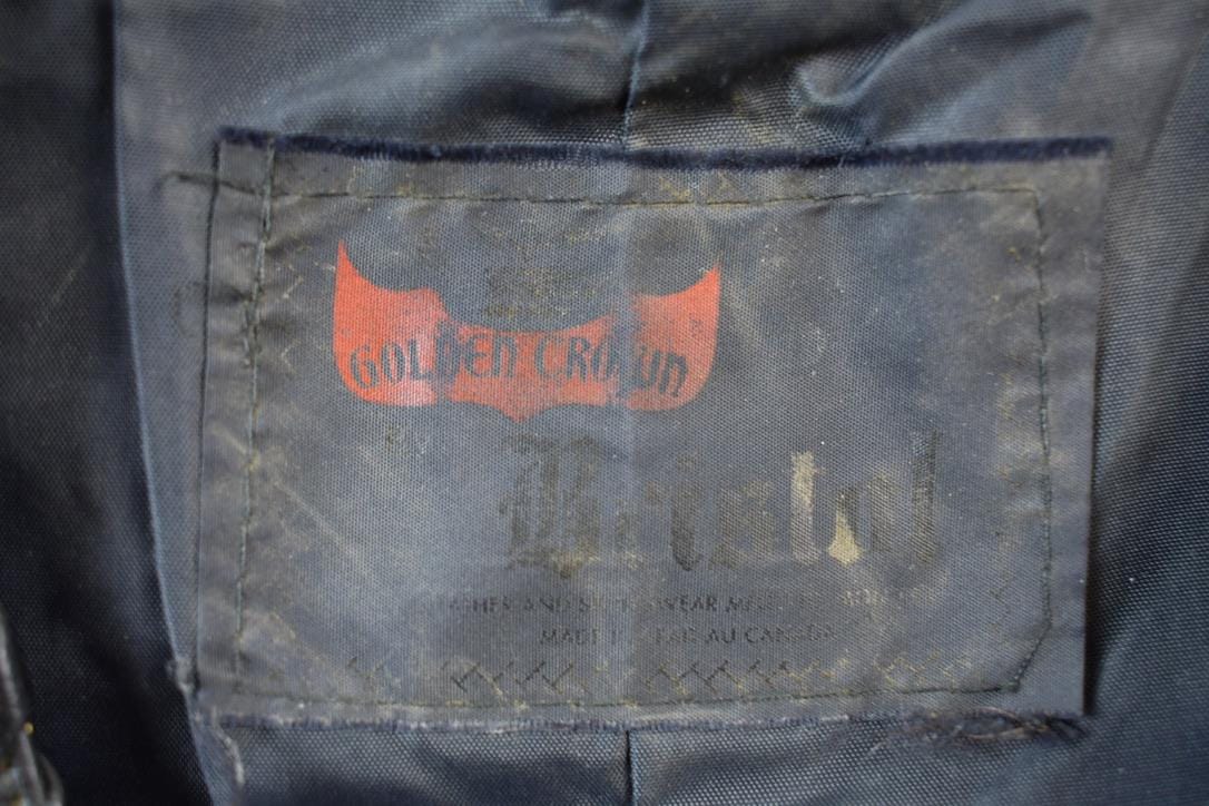 Vintage 1980s Golden Crown Leather Vest Women's S from propervintagecanada