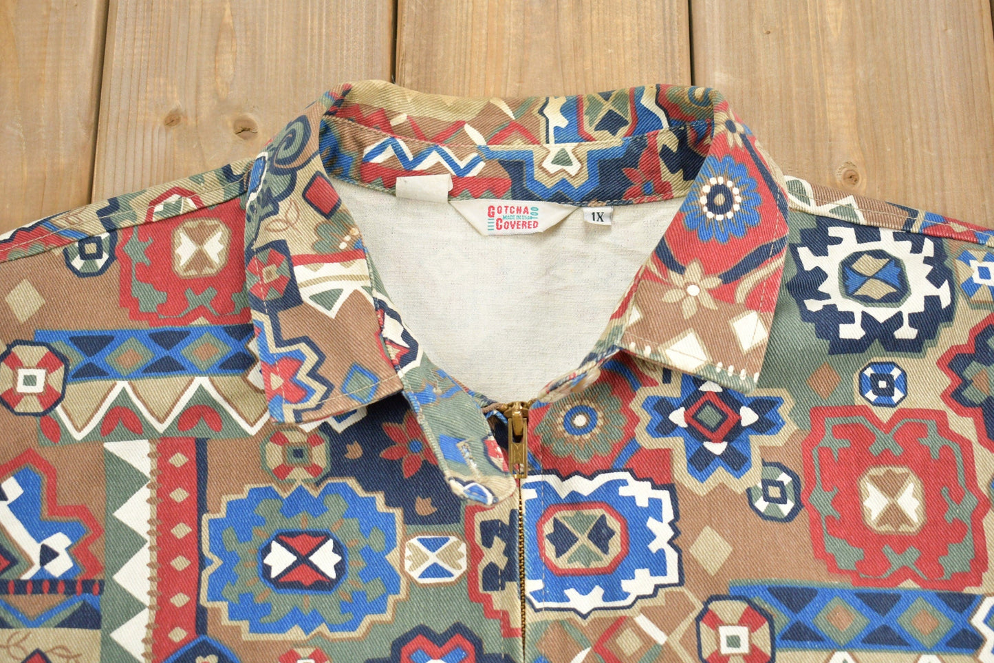 Vintage 1980s Gotcha Covered Harrington Jacket Men's XL from propervintagecanada