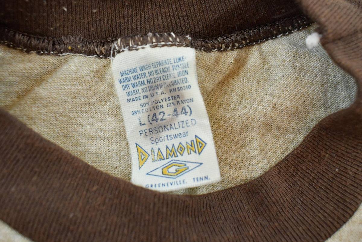 Vintage 1980s Great Smoky Mountains Cherokee North Carolina Ringer T-Shirt Mens M from propervintagecanada