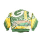 Vintage 1980s Green Bay Packers NFL Chalkline All Over Print Jacket Men's XL from propervintagecanada