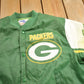 Vintage 1980s Green Bay Packers NFL Chalkline All Over Print Jacket Men's XL from propervintagecanada