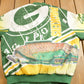 Vintage 1980s Green Bay Packers NFL Chalkline All Over Print Jacket Men's XL from propervintagecanada