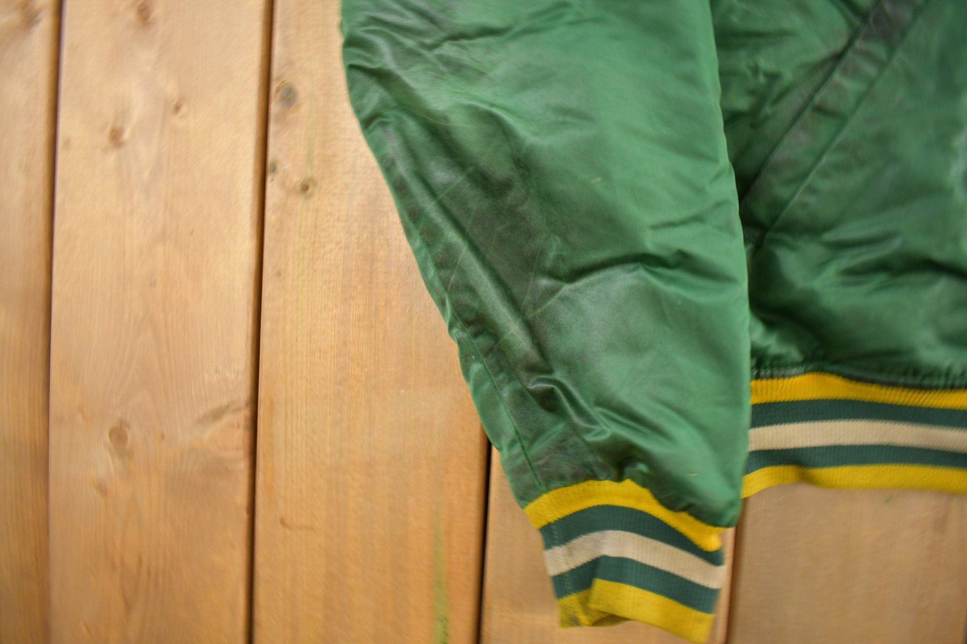 Vintage 1980s Green Bay Packers NFL Satin Starter Jacket Men's XL from propervintagecanada