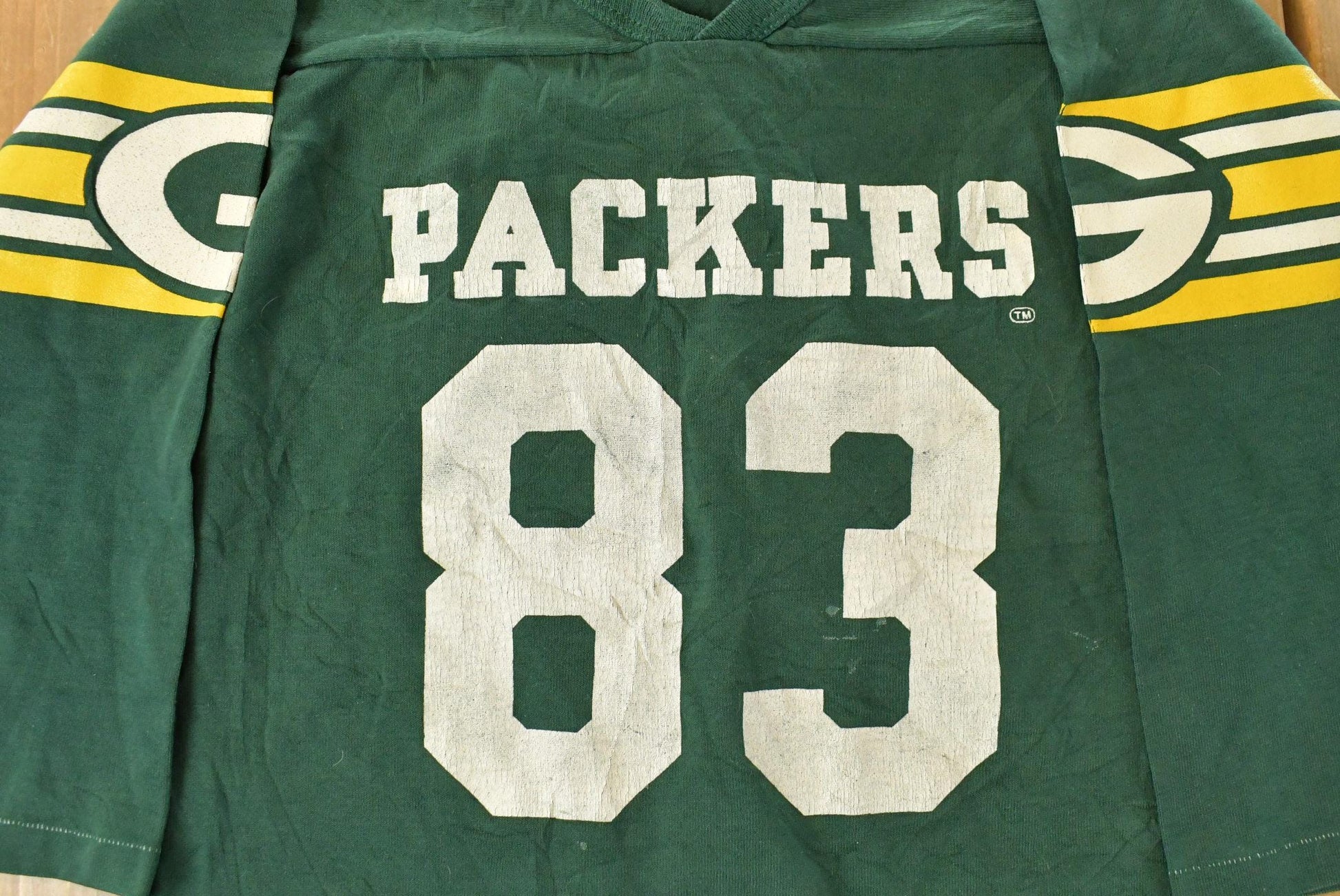 Vintage 1980s Green Bay Packers Rawlings NFL Jersey T-Shirt Youth Large Men's Large/ Made In USA / Single Stitch / 80s Sportswear / Football from propervintagecanada