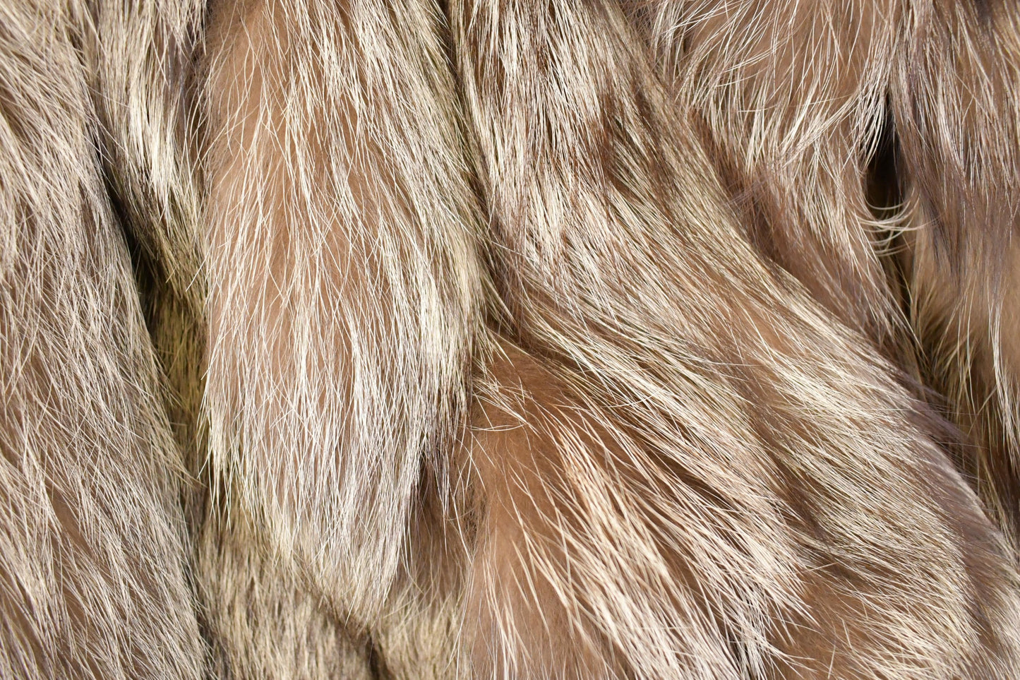 Vintage 1980s Grey Fox Mid Length Fur Coat Saga Fox Royal Made In USA from propervintagecanada