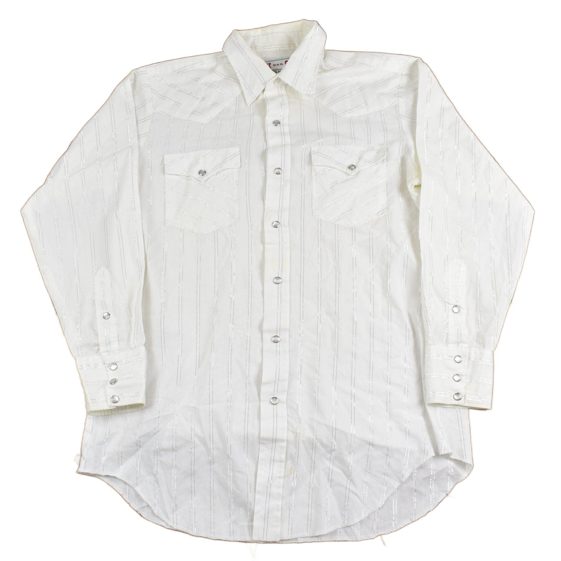 Vintage 1980s H Bar C Western Shirt Button Up Men's XL from propervintagecanada
