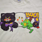 Vintage 1980s Halloween Patchwork Raglan Crewneck Sweatshirt Men's Large from propervintagecanada