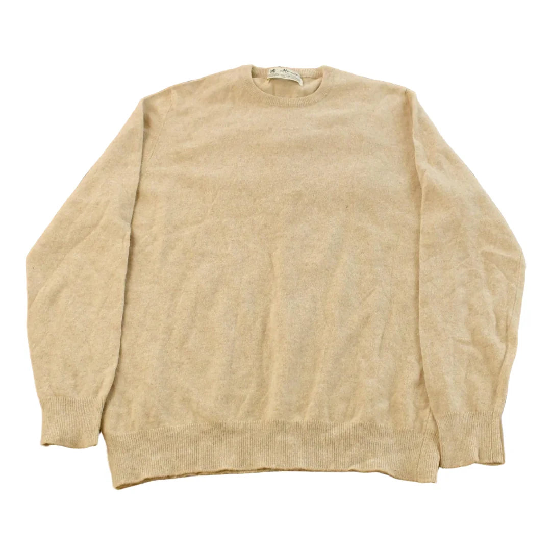 Vintage 1980s Hamilton of Scotland Cashmere Knit Crewneck Sweater Men's M from propervintagecanada