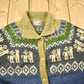 Vintage 1980s Hand Made 100% Alpaca Wool Knitted Sweater / The Alpaca Connection / All Over Pattern / Outdoors Sweatshirt / Abstract Graphic from propervintagecanada