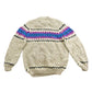 Vintage 1980s Hand Made 100% Wool Knit Heavy Knit Sweater Womens L