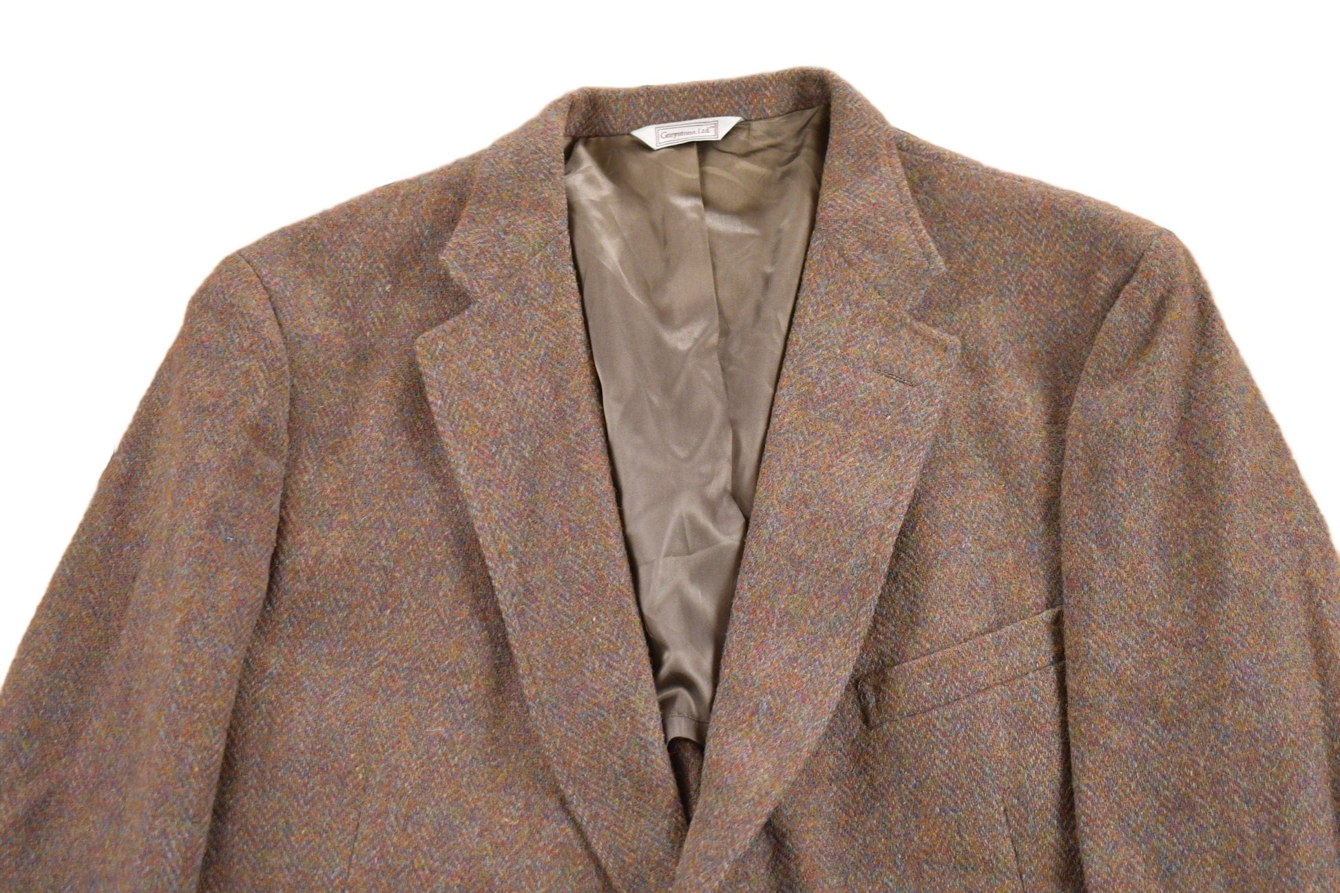 Vintage 1980s Harris Tweed 100% Pure Scottish Wool Blazer Jacket Men's XL from propervintagecanada