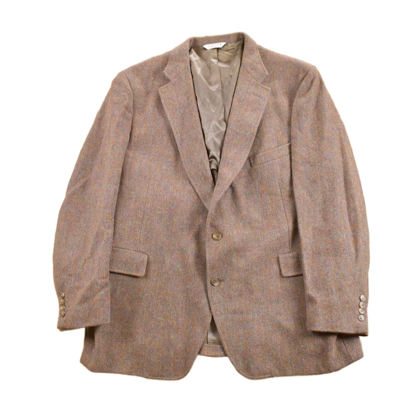 Vintage 1980s Harris Tweed 100% Pure Scottish Wool Blazer Jacket Men's XL from propervintagecanada