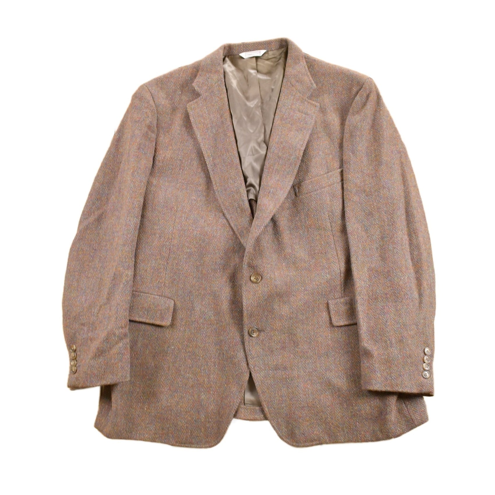 Vintage 1980s Harris Tweed 100% Pure Scottish Wool Blazer Jacket Men's XL from propervintagecanada