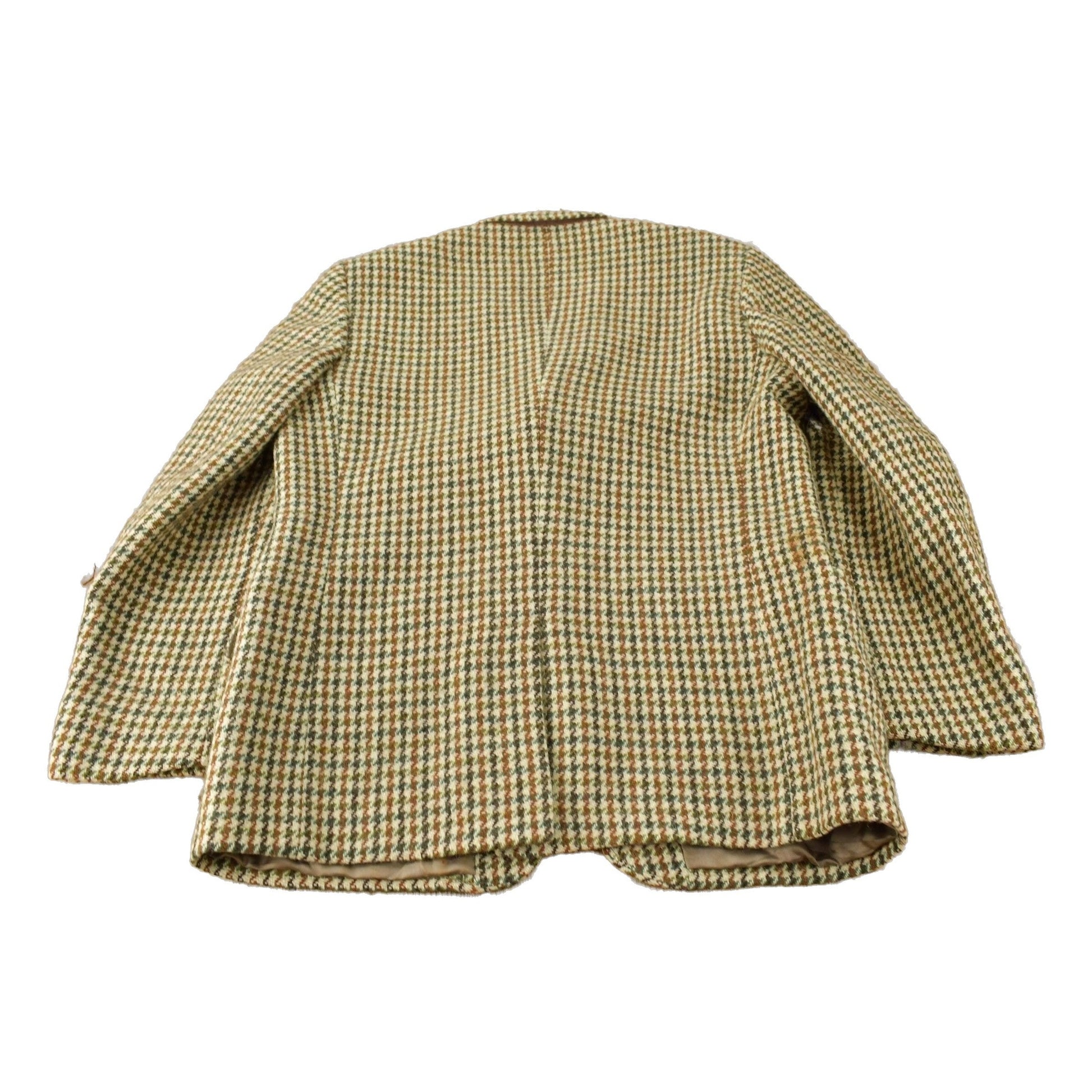 Vintage 1980s Harris Tweed Houndstooth 100% Wool Coat Men's M-L from propervintagecanada
