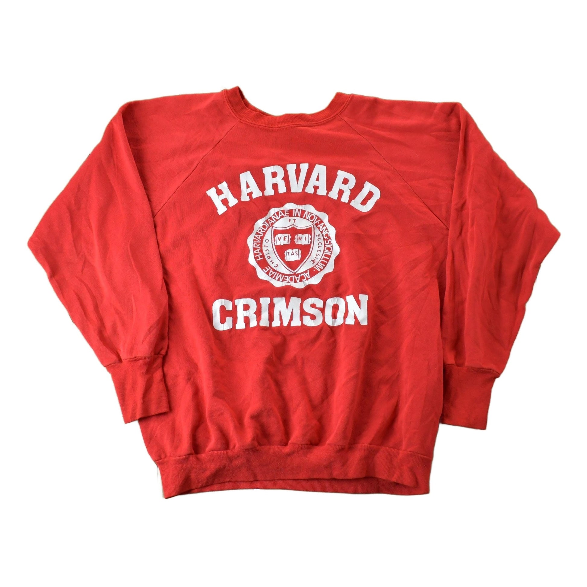Vintage 1980s Harvard Crimson University Collegiate Crewneck Men's Large from propervintagecanada