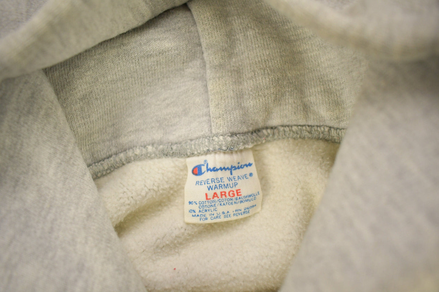 Vintage 1980s Harvard University Champion Reverse Weave Warmup Hoodie Men's Medium from propervintagecanada