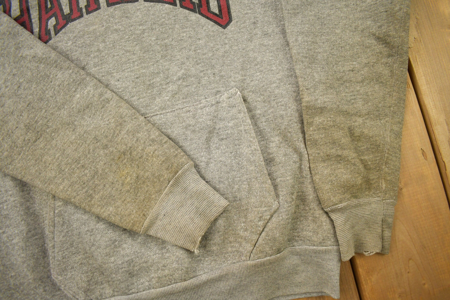 Vintage 1980s Harvard University Collegiate Raglan Hoodie Men's S from propervintagecanada