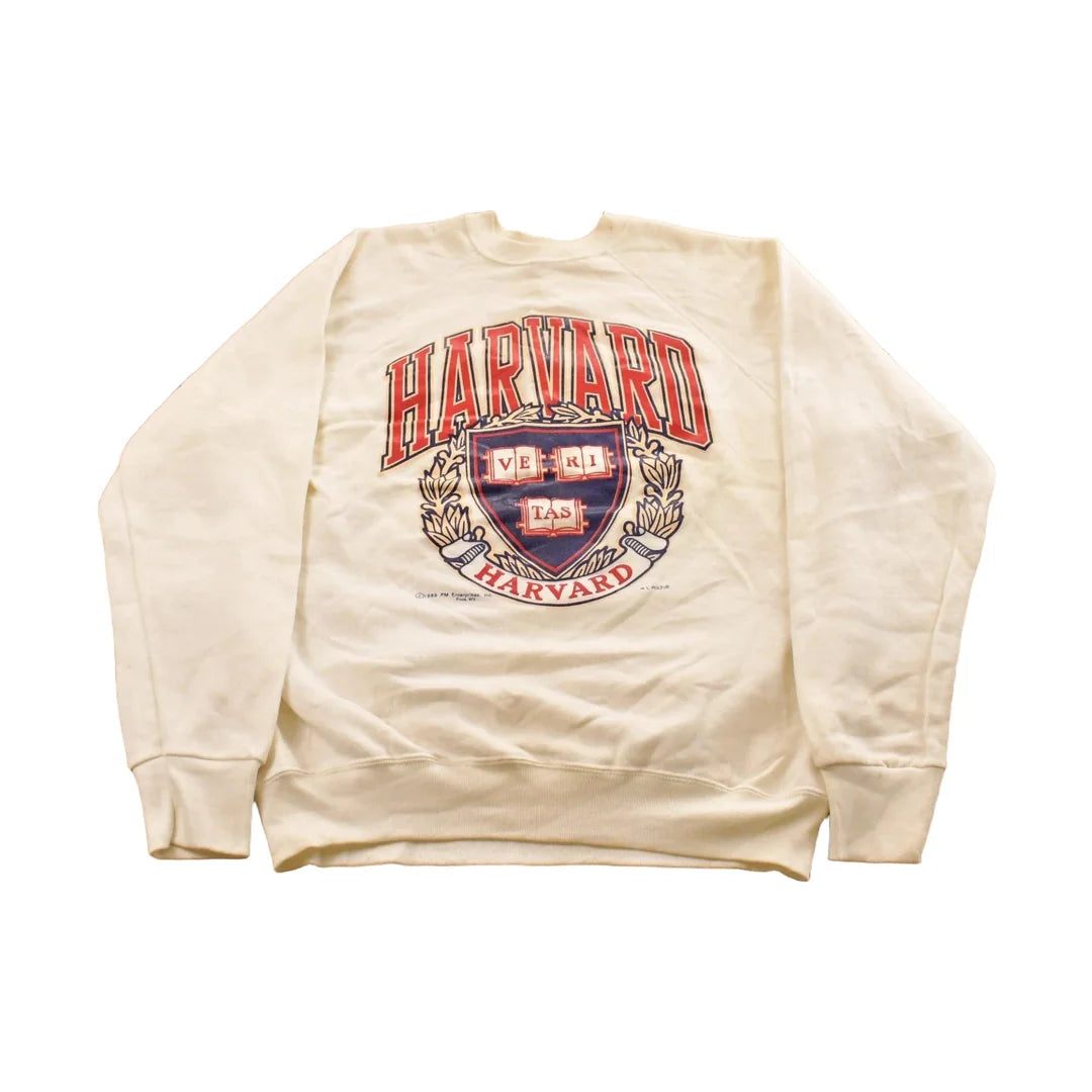 Vintage 1980s Harvard University Crewneck Sweatshirt Men's L from propervintagecanada