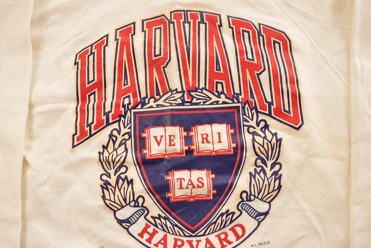 Vintage 1980s Harvard University Crewneck Sweatshirt Men's L from propervintagecanada
