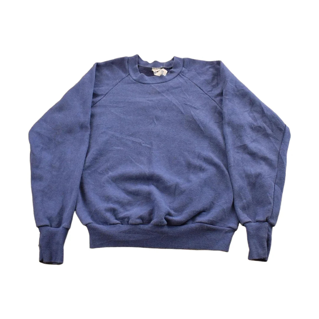 Vintage 1980s Health Knit Blank Crewneck Sweatshirt Men's S from propervintagecanada