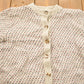 Vintage 1980s Heart Theme Knitted Cardigan Sweater Men's Small from propervintagecanada
