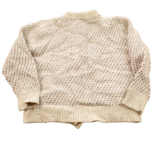 Vintage 1980s Heart Theme Knitted Cardigan Sweater Men's Small from propervintagecanada