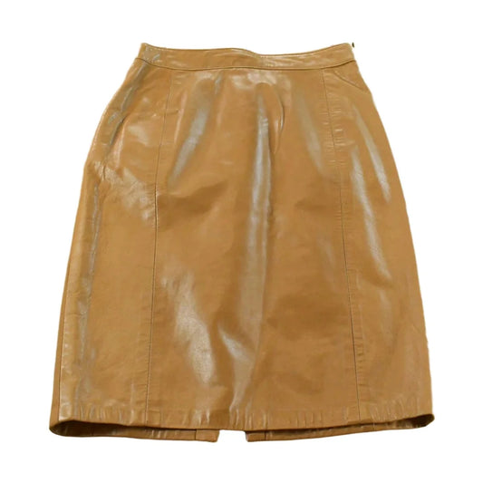 Vintage 1980s Hides Leather Skirt Women's 28 from propervintagecanada